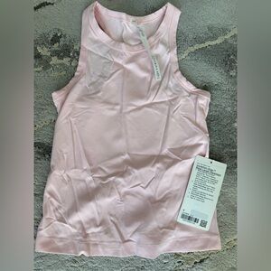 Align Waist Length Racerback Tank top- Colour Strawberry Milkshake